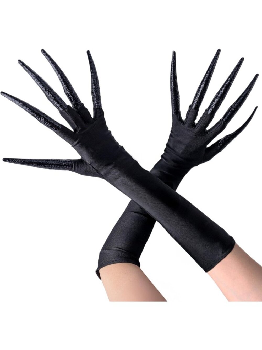 Long Finger Claw Gloves for Halloween Costume - Vampire, Witch & Cat Nail